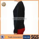 16gg Women Fashion Black Knitted 100% Cashmere Sweater thumbnail-2