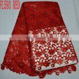 High Quality Wholesale/retail Lace Fabric/best Price African Cord Guipure Embroidery Lace(FL593)in Stock/sales Well thumbnail-4
