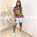Hot Selling 2020 New Arrival Women's Casual Fashion Cartoon Placement Full Body Printed Short Sleeve t Shirts thumbnail-5