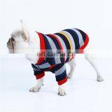 Wholesale Casual Cotton Stripe Pet Dog British Style Clothes Winter Cold thumbnail-5