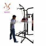 Four Boxers Punching Sandbags for Power Training thumbnail-4