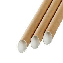 Thickened disposable hot drink paper straws