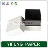 Luxury Velvet Black White Cardboard Paper Gifts Cufflink Box thumbnail-5