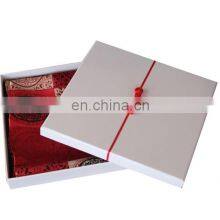 Custom Logo Square Luxury Rigid Paper Scarf Packaging Gift Box