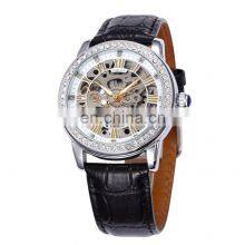 SHENHUA 9592N Lady Mechanical Wrist Watch Women Skeleton Automatic Self-Wind Watches With Rhinestone thumbnail-2