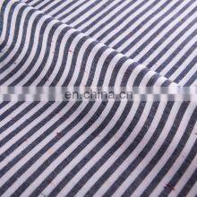 Factory Price Dress Making 1%polyester 99%cotton Plain Stripe Fabric for Women Garment thumbnail-3