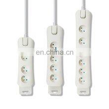 Prise Murale Rallonge Francaise Qualitec 2p + T Blanc