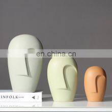 ENO New Creative Nordic Modern Simple Face Ceramic Vase thumbnail-4