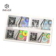 Custom Printable Logo/QR Code/Barcode Security Sticker Label Hologram