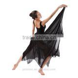 Latest Lyrical Ballet Long Chiffon Dress Sleeveless Sexy Leotard With Long Dress Stage Performance Costumes Dress thumbnail-5