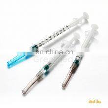 Auto disposable syringe 0.5ml steel chip pull off disposable auto destruct self destructive ad syringe