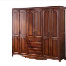 American style solid wood wardrobe