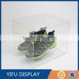 Clear Acrylic Glass Shoe Display Case, Acrylic Shoe Display Box thumbnail-1