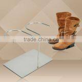 Metal Boot Rack, Double Silver Boots Holder