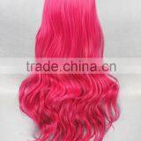 Wholesale 80CM Long Wave Rose Red Lolita Women Fashion Synthetic Cosplay Wig thumbnail-4