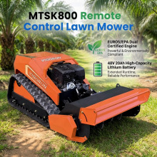 VIGORUN MTSK800 Industrial Remote Controlled Crawler Flail Mulcher Lawn Grass Cutter Gasoline Engine Self Propelled 4-Stroke thumbnail-1