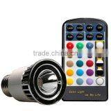 Silver Aluminum Housing RGB 5W LED Spotlights COB