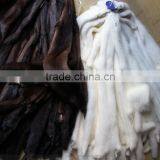 Luxury White Real Mink Fur Wholepieces Skin and Fur Pelt For Gorgeous Coats of Women thumbnail-3