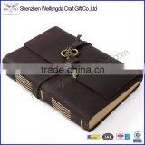 New design promotion pretty 2016 custom diary vintage real leather