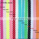 Fashion Soft Elastic Band for Garment - Pearl Center Flower Headbands- Flat Stretch Band- Wholesale Kids Headwear thumbnail-6