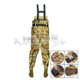 CHN-81205M High Chest Camo Color Fishing Wander Pants Hunting and Fishing Suit Boots