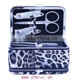 Leather Metal-framed Manicure Sets,pedicure Set and Jewelry Box Combined thumbnail-2