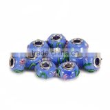 Hot Selling Murano Lampwork 10 pcs Light Blue Color Style #1 Glass Beads Loose Beads