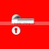 Stainless Steel Door Handle With Lock Chorme Plated