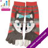 Two In One Five Toe Socks With Rabiit Cartoon thumbnail-1