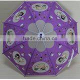 OEM Kids Straight Automatic Open POE/PVC Child Rain Umbrella