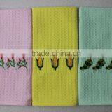 Custom Solid Colorful Waffle Tea Towels 100% Cotton 2016 With Embroidery thumbnail-4