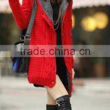 the Long Thick Velvet Warm Loose Korean Style Cardigan thumbnail-3