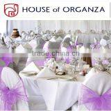 Beautiful Chair Decoration Tie Organza Sash for Banquet thumbnail-1