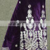 Fashion Pink Sequins Women Raw Silk Velvet Burnout Silk Velvet Fabric thumbnail-6