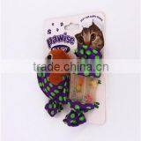 Promotional Best Quality Fish & Candy Shaped Cat Toy Treat Ball With Ring Bell Inside thumbnail-2