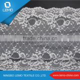 Wide White Elastic French Tricot Lace for Dress