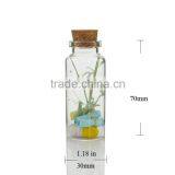 Tiny Clear Glass Jars Bottles With Cork Stoppers for DIY/Arts & Crafts/Projects/Decoration/ Party Favors thumbnail-1