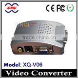 XinQi Sliver CCTV BNC Plug S-Video And Rgb To Vga Converter