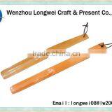 top grade long handled wood shoe horn with rope