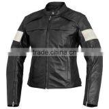 Men Black Motorbike Leather Jacket / Moto Leather Jacket AI-8095 thumbnail-1