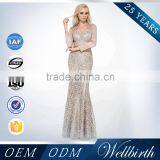 Hot Selling Vintage Long Sleeve Mermaid 2016 Evening Wedding Dress thumbnail-6