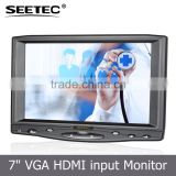 7 inch lcd screen touchscreen high brightness 800X480 vga input connect to pc gas monitor