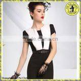 Short Sleeves Elegant Mature Women's Office Uniform thumbnail-2