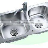 Amico Rectangular Double Bowl Stainless Steel Kitchen Sink thumbnail-1