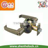 North America Style Residential Brass Grade 3 Door Grip Handle Lockset Tubular Lever Lock thumbnail-2