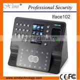 4.3'' TFT Touch Screen Camera System TCP/IP MF Card Reader Iface102 Standalone Biometric Door Lock Face Time Attendance