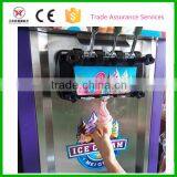 Stainless Steel 3 Flavors Soft Ice Cream Machine thumbnail-2