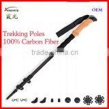 4 Seasons Accessories Quick and Easy Lock Cork Handle Carry Bag 100% Carbon Fiber Trekking Poles Walking Stick thumbnail-1