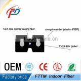 1 2 4 cores FTTH indoor FRP LSZH sheath finished fiber optic drop cable