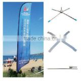 Hot on sale!//4m and 5m beach flag with cross base and water bag